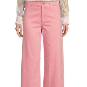 Antonio Melani Wide Leg Jeans in Pink